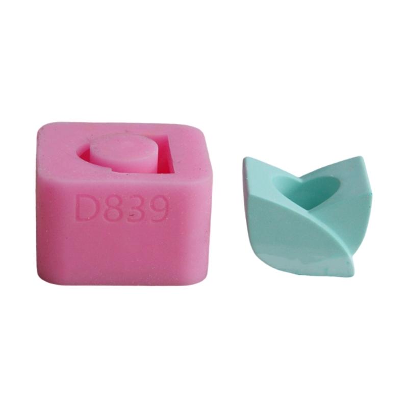 Leaf Flower Resin Silicone Molds Silicone Candle Stand Molds for Epoxy Resin Candle Holder Candlestick Home Decoration