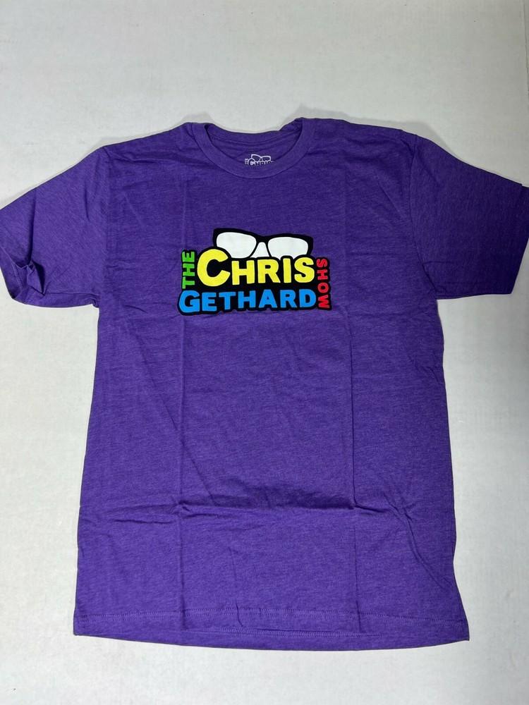 

TRU tv The CHRIS GETHARD Show PURPLE LOGO TEE TSHIRT OFFICIAL MERCHANCIDE NEW Unisex T-Shirt L
