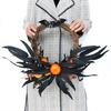 Wall Mounted Realistic Flower Wreath Eye Catching Garlands for Halloween Enthusiasts Door Hangings Party Essential