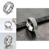 Elegant Titanium Steel Women's Ring Sleek Geometric Design Fashionable Silver