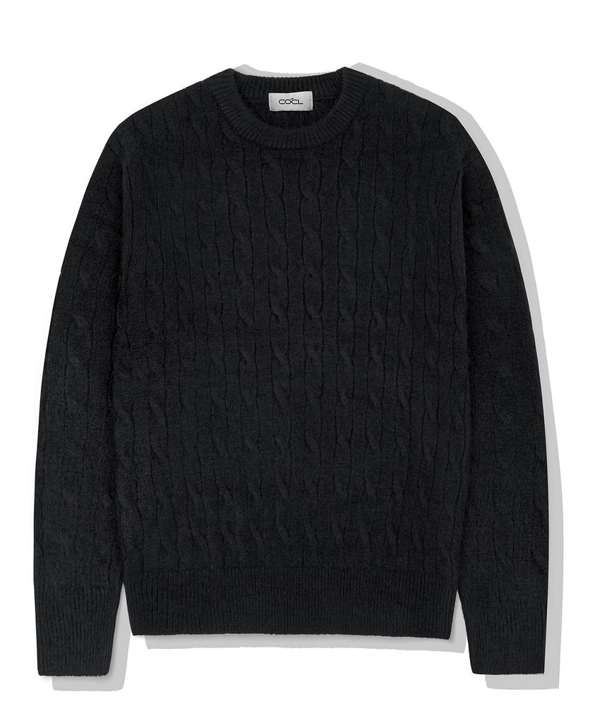 COSTUME O’CLOCK Cable Round Heavy Knit Pullover 11 Color Cooskt068 (B Type)