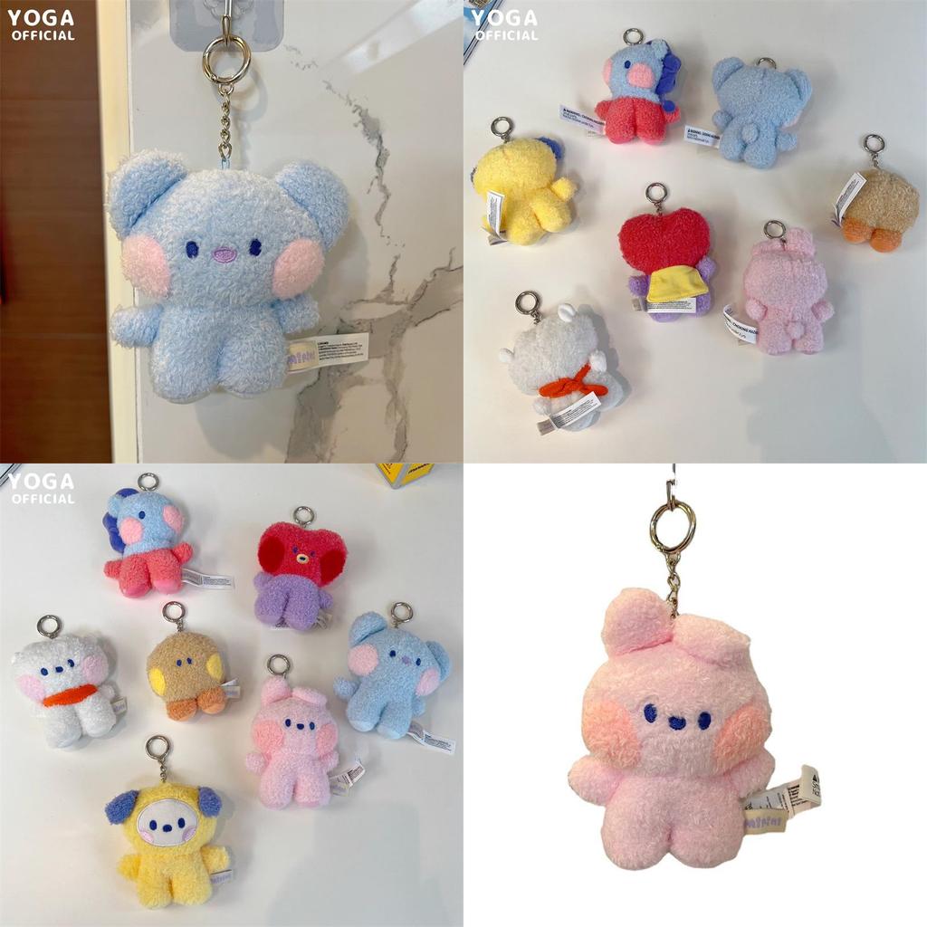 Cute Korean Ins Trend Popular Mini Plush Doll Pendant Cartoon Bag Decoration Gift Pearl Velvet Fill Material Not Multifunctional