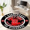 Gang violence Motorcycle enthusiasts Hells Angels Motorcycle Club circular carpet is soft, home, bedroom, door mat decoration, and non slip carpet E5