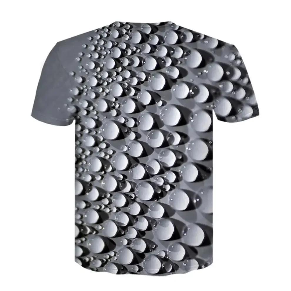 Men's 3D Printed T-shirt Oversized Loose Fitting Men Retro Fashionable Short Sleeved Top Fun Patterns Comfortable T-shirt