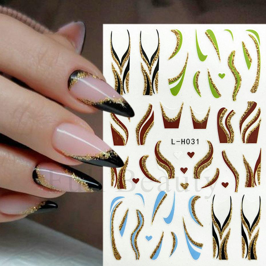 New nail art stickers ins Halloween cute flowers ghost mirror ghost bat adhesive nail stickers