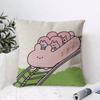 AAsamimichaan AAsamimi Cushion Cover Eco Linen Pillow Case DoubleSided Print Breathable Durable Zipper Home Decor Gift