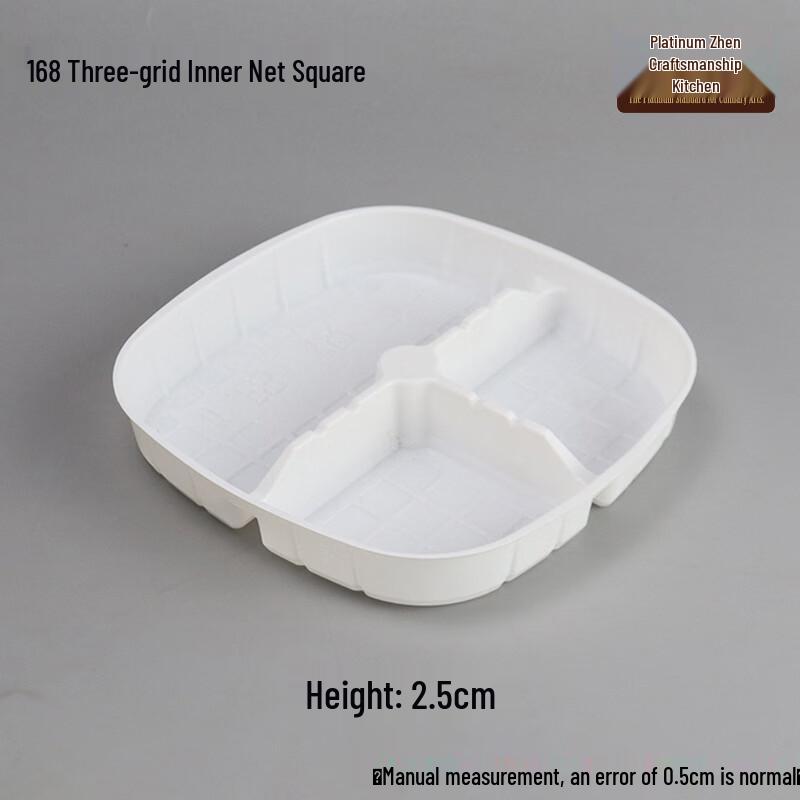 Kraft Paper 3-Compartment Microwaveable Disposable Lunch Box