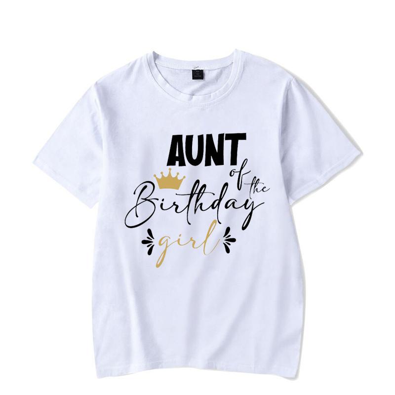 Personalized Family Birthday Group Outfits Party T-shirts Birthday Girl Matching Children Clothing T-shirts Set Family Tee Tops
