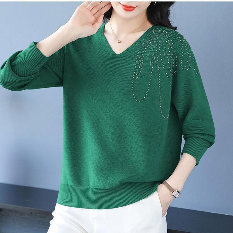 Sweater for Women Autumn Winter Pullover Warm Knitted Stretchy Long Sleeve Oversize Jumper Tops