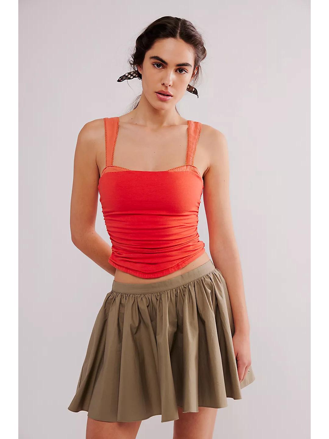 

2025 Весна/Лето Y2K Сборчатый Цветной Блок Сексуальный Женский Топ-Майка Medium