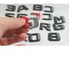 3D Matt Black Trunk Letters Emblems Badges Sticker for Mercedes Benz GLC43 GLC63 V8 V12 BITURBO AMG 4MATIC