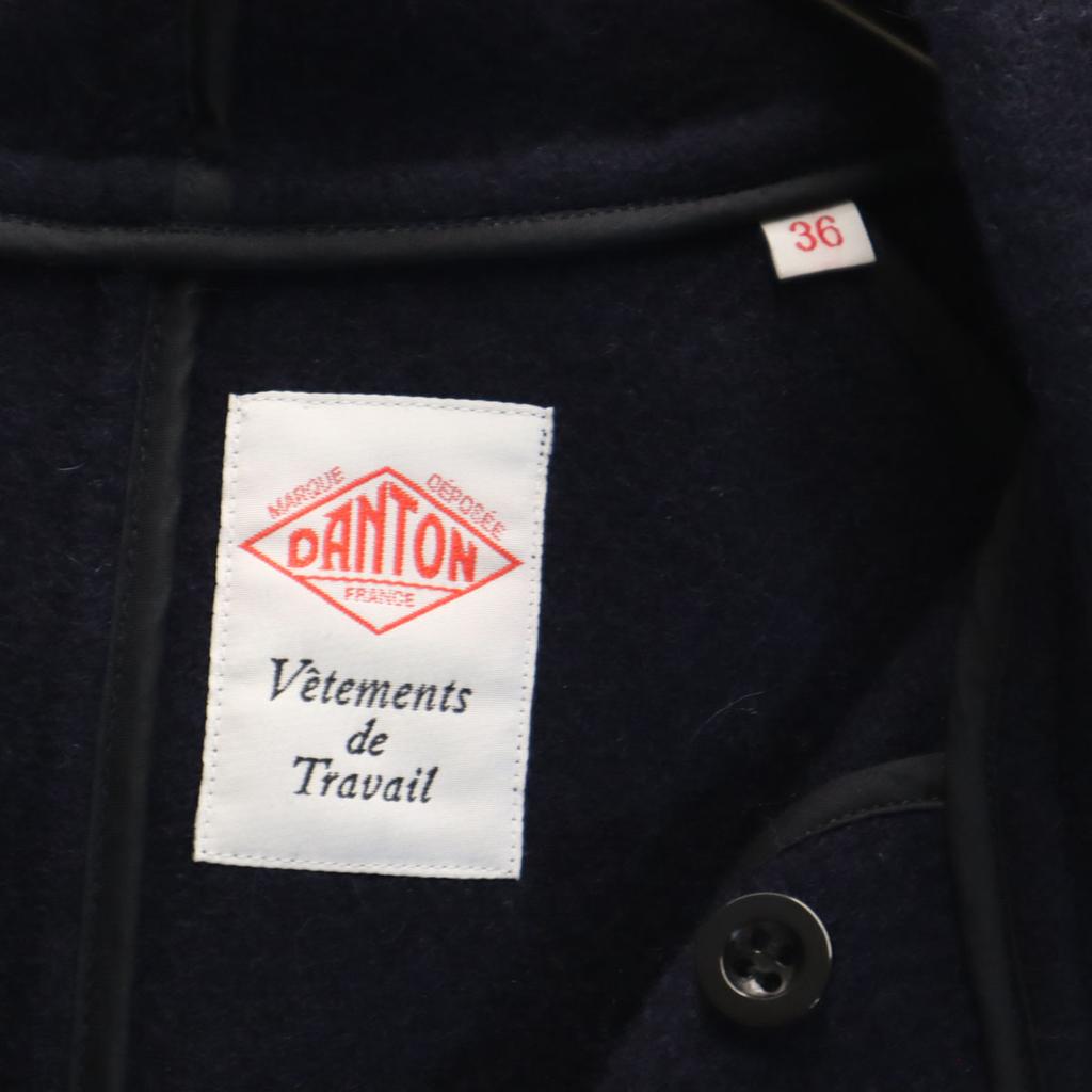 Danton Made In Japan Wool Blend Mossa Coat 36 Navy Walnut Button Women Used