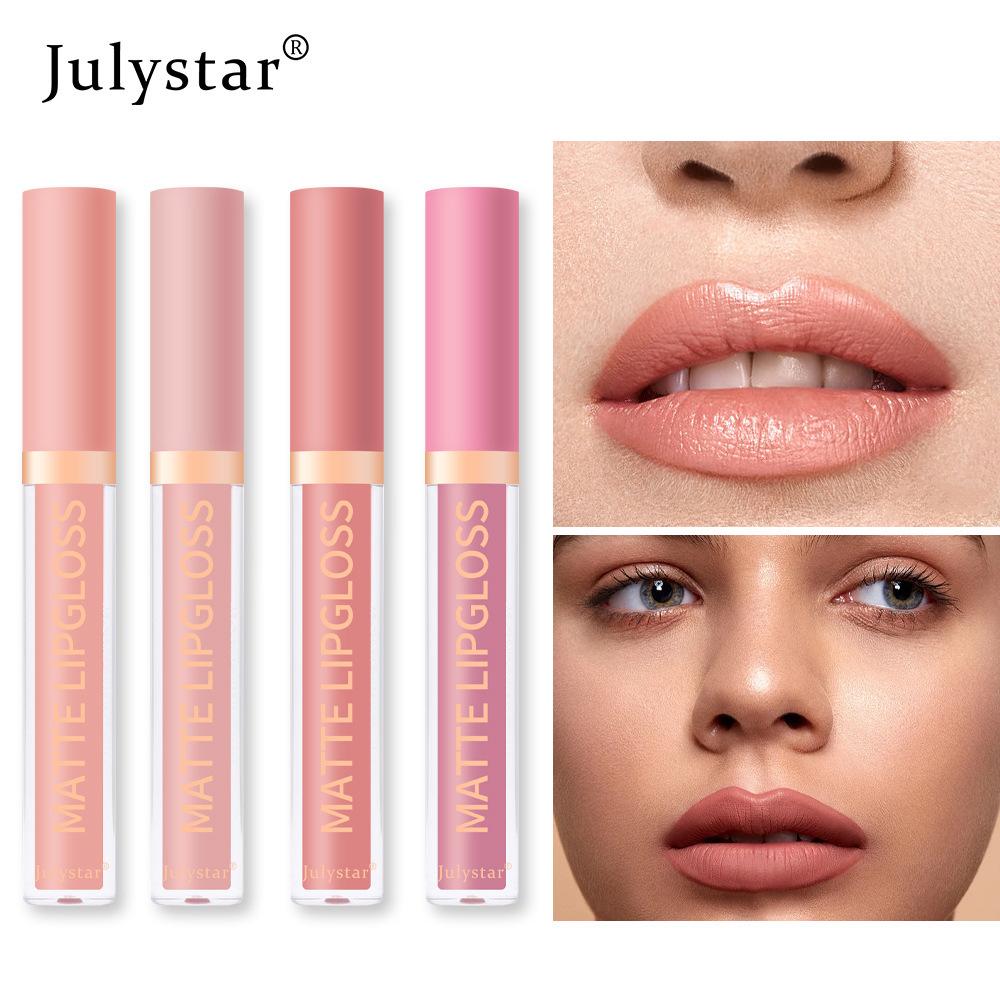 Lipgloss-Wassernebel-Matte Flüssiglippenstifte für Frauen, Europäisches und Amerikanisches Weihnachts-Make-up, Langanhaltende, Transferfeste Lippenfarbe