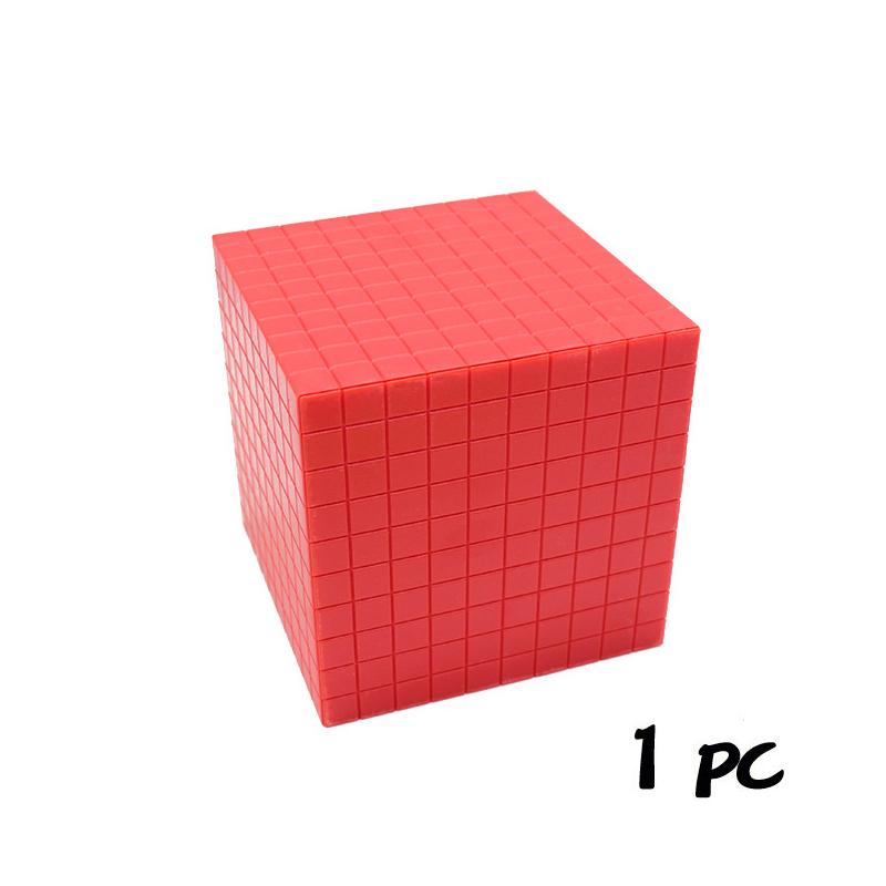 Cubes Mathématiques Montessori Jouets d'Apprentissage Numérique Éducation Précoce Décimal Cubes Mathématiques 3D Entraînement à la Pensée Logique Matériel Pédagogique Paroissial
