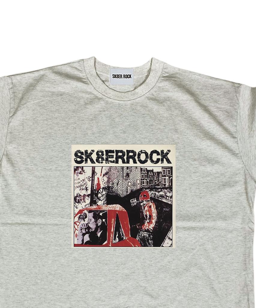 SK8ER ROCK Dirty Graffiti T-Shirt ((Oatmeal))