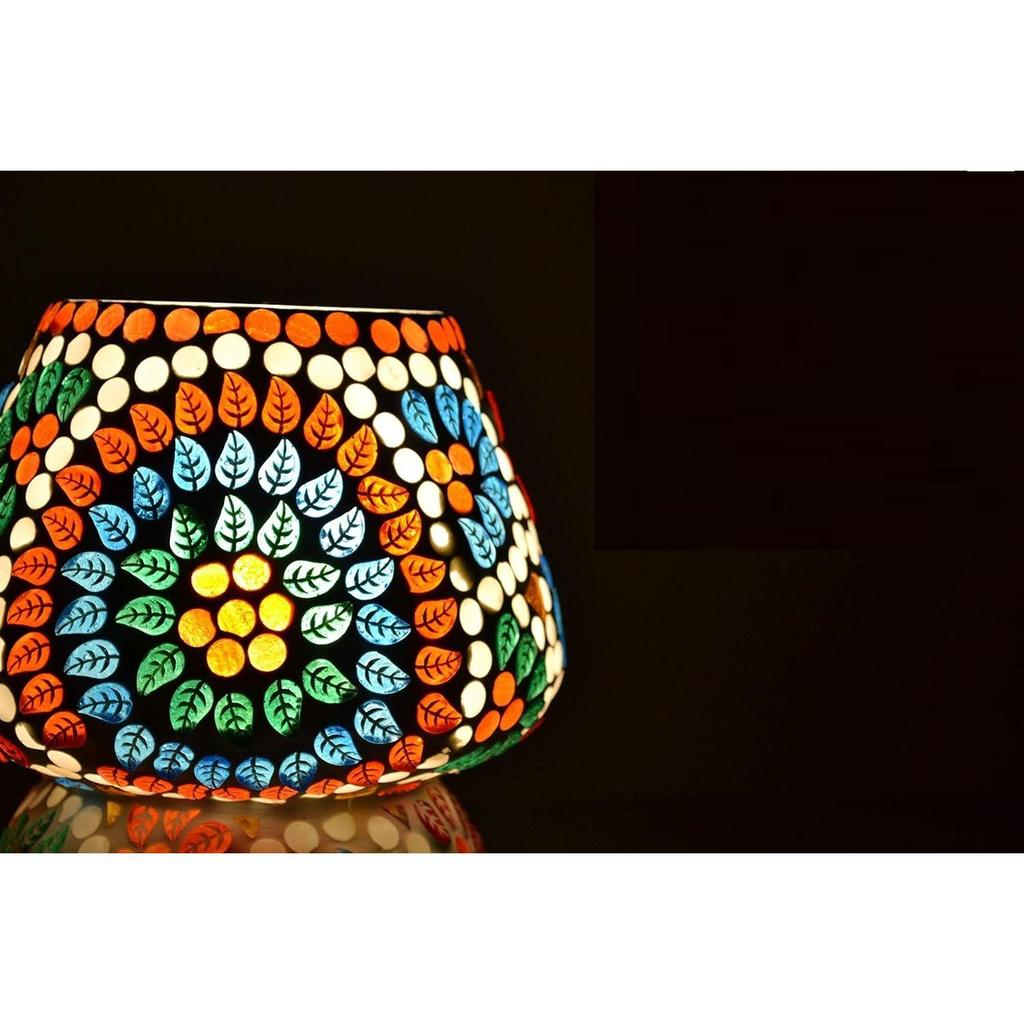 Glas Tischleuchte, Mehrfarbig, 1er-Pack