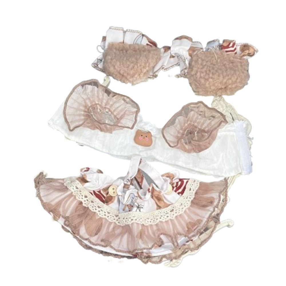 Princess Dress Stuffed Doll Plush Suit Toy Accessories Doll Lolita Dress  Children Gift