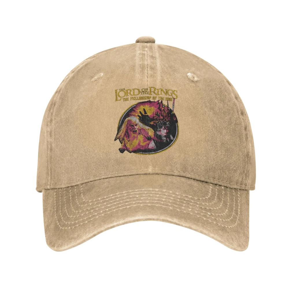 LLords Of The RRings Fellowship of the Ring Washed Baseball Cap  Summer Couple Women Hunting Camping Snapback Cap