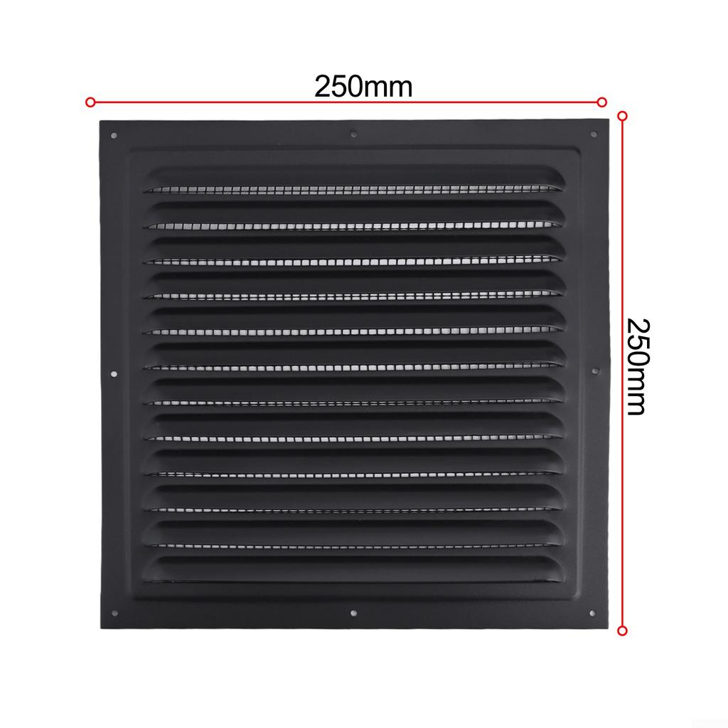 Exterior Wall Grille Cover Metal Louver Vent Cover Square Vent