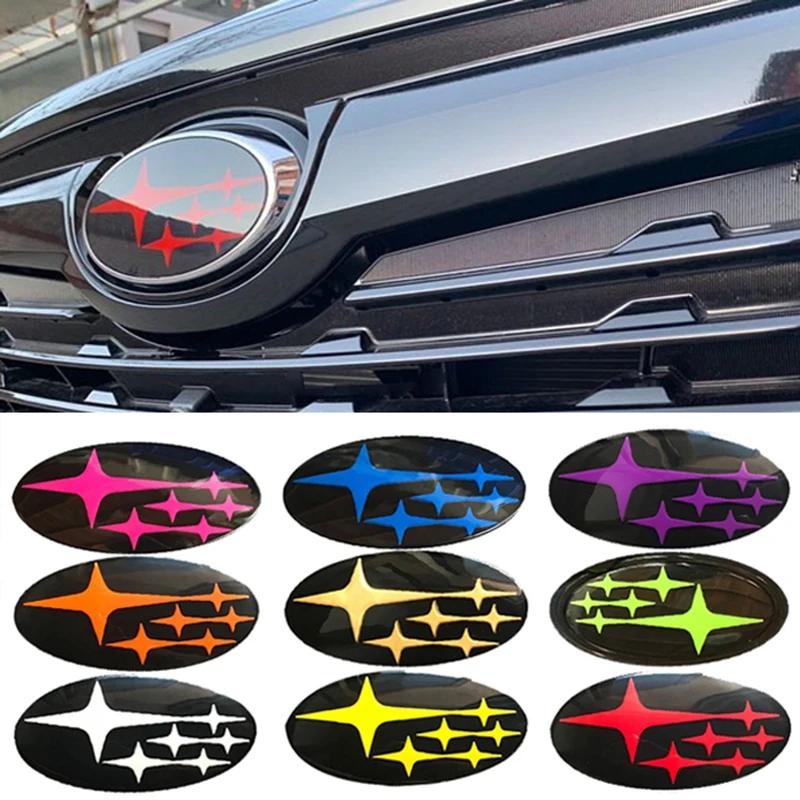 2PCS Acrylic Car Logo Front Rear Badge Emblem Sticker for Subaru XV Outback Impreza BRZ WRX STI Legacy Forester Auto Accessories rgw1