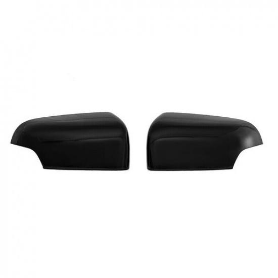2x Gloss Black Side Rearview Mirror Cover Cap Clip-on For Ford Ranger 2015-