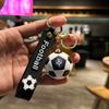 Cartoon Weltmeisterschaft Gedenk-Fußball Schlüsselanhänger Anhänger Schüler Paar Schultasche Autoschlüssel Anhänger Geschenk