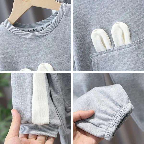 2024 Autumn Fashion Toddler Girls' Cute Loose Two-Piece Set