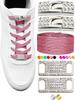 Elastic No Tie Shoe Laces Bling Diamond Cross Locks Shoelace Charms for Women Sneakers Luxury Smart Buckle AF1 Metal Shoelaces
