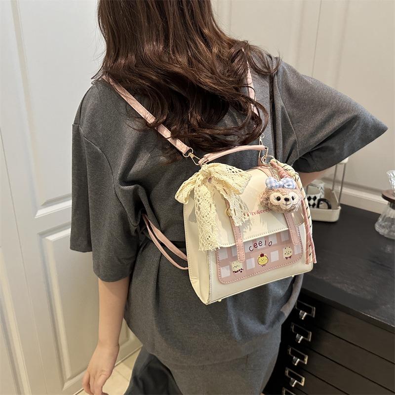 Mochila de nicho de moda nova estilo faculdade britânica retrô portátil Mochila de classe estudantil