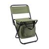 Portable Camouflage Folding Outdoor Stool with Ice Pack - Three-in-One Camping, Fishing, Leisure Chair