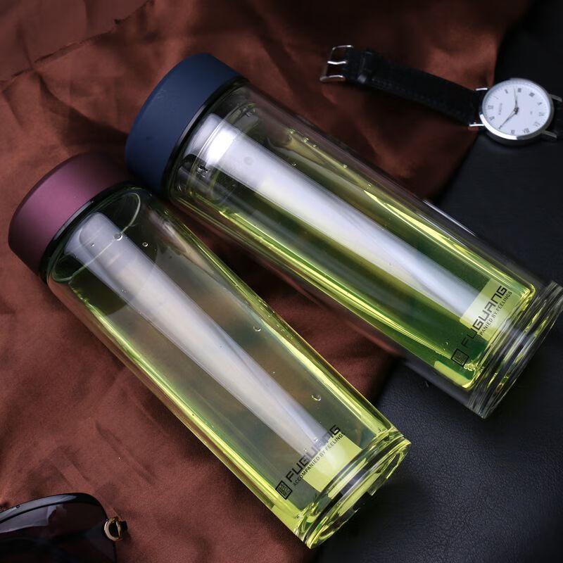 Fuguang 600ml Single-Layer Glass Water Bottle