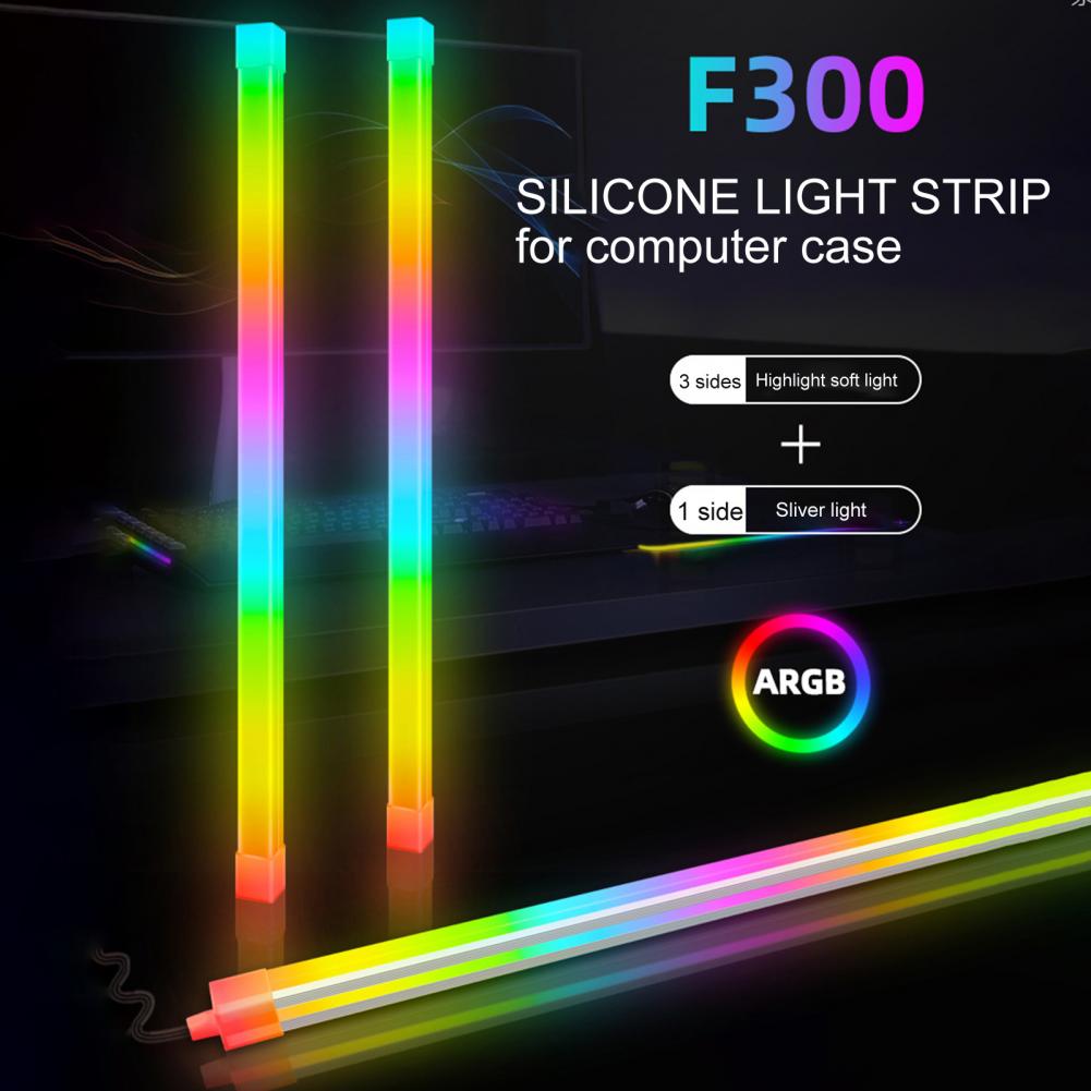 1 Set Essential Motherboard Light Strip  5V ARGB Sync Good Heat Dissipation LED Strip Lamp  RGB PC Motherboard LED Strip