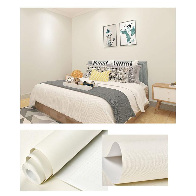 Samoprzylepna Wodoodporna Tapeta Jednolity Kolor Macaron Tapeta Sypialnia Salon Dekoracja DIY Remont Domu