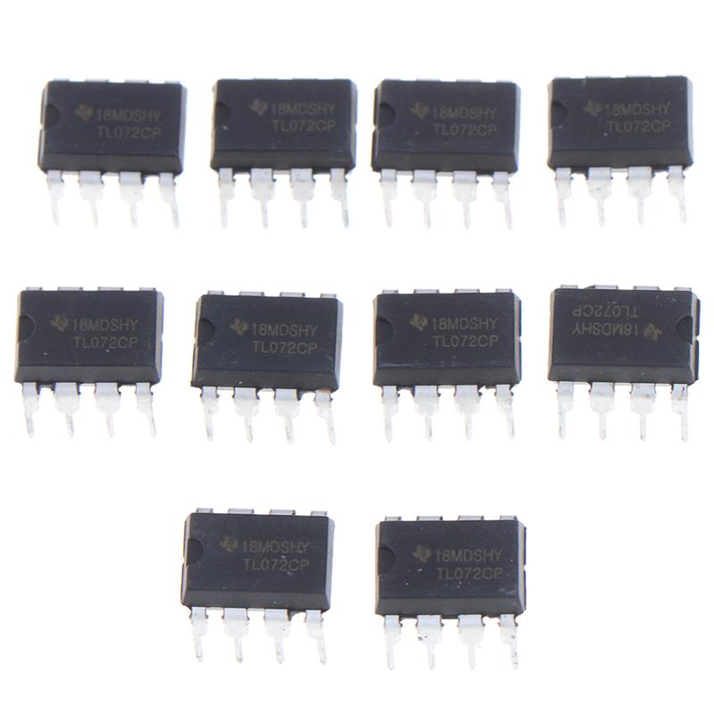 10Pcs Tl072Cp  Original Ic Inline Dip-8 Dual Operational Amplifier