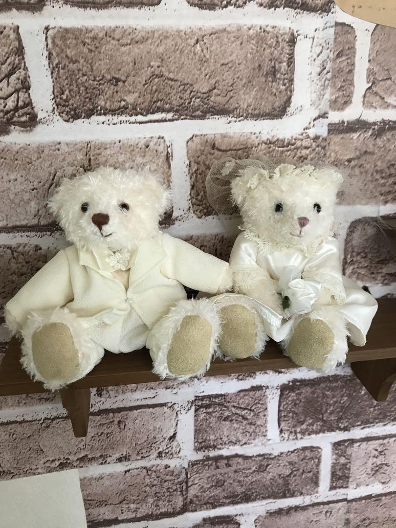 

[USED] Petit Loup Wedding Bear, Teddy Bear, Welcome Bear