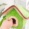 Hanging Bird Nest Warm Plush Shelter Safe Mount Multiple Color For Parrots Easyly Maintenance