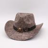 Halloween Skull Accessories Western Cowboy Hat Outdoor Mountaineering Sun Hat Wedge Wool Hat Overseas Curled Cowboy Hat
