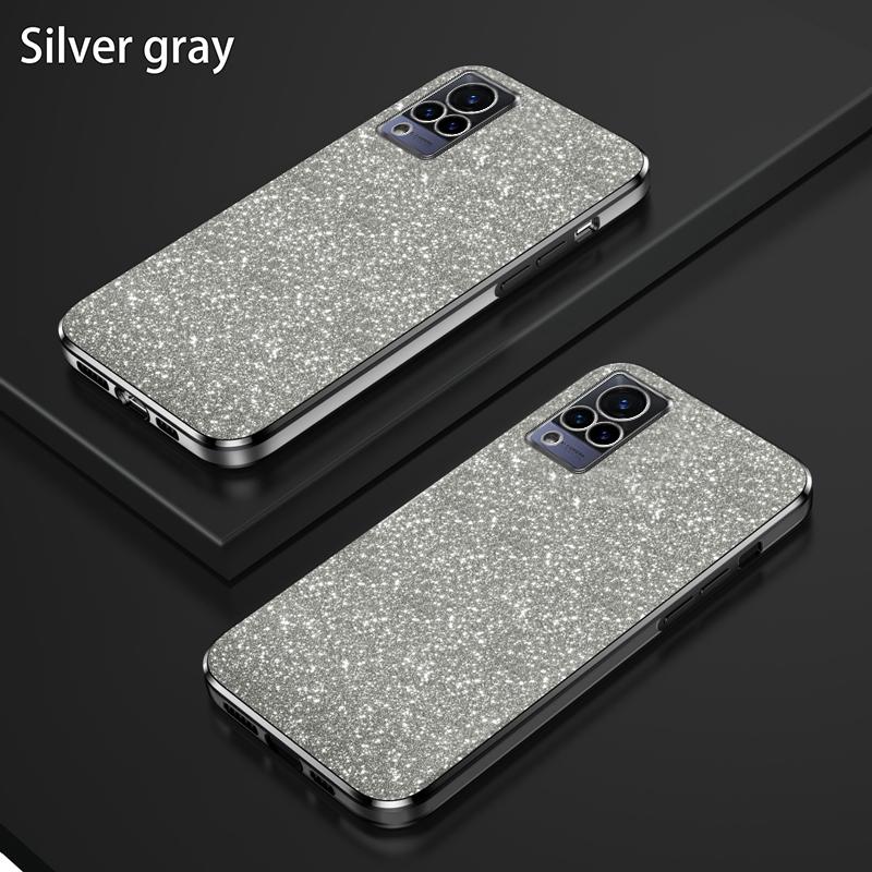 For VIVO V21 Luxury Electroplated Glitter Phone Case For Vivo V21E 4G Y73 4G Case Shockproof Clear Soft Back Protective Cover