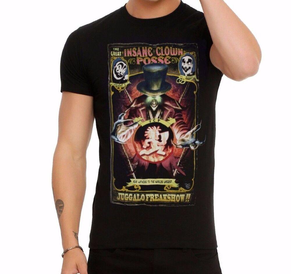 Icp Insane Clown Posse Juggalo Freakshow Black Tee Unisex T-Shirt