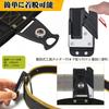 ANZOBEN Tool Waist Nail Tool Nail Safe Tool Spring Belt 1680D Oxford Work Waist Outdoor Small Item Black [Detachable Holder] Pouch, Pouch, Organizer,