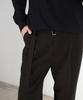 BIRBANTE Belted Double-Pleated Slacks - Brown