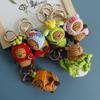 Creative Capybara Doll Capybara Keychains Crochet Bag Accessories Key Ring Knitted Cartoon Pendant Kids Toys