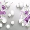 Tapete Handgemalte Lila Calla Lily 3d Wandbilder Schöne Frische Hintergrund Tapeten Wohnkultur Tapete