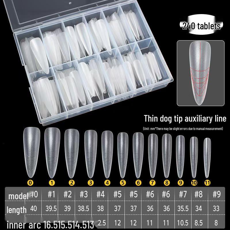 

Бесшовные трапециевидные типсы для ногтей - Полное/частичное покрытие, наращивание для салонов