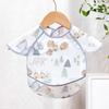 Sleeveless Design Waterproof Baby Bib Oil-resistant Material Full Body Cover Bib  Toddler Feeding