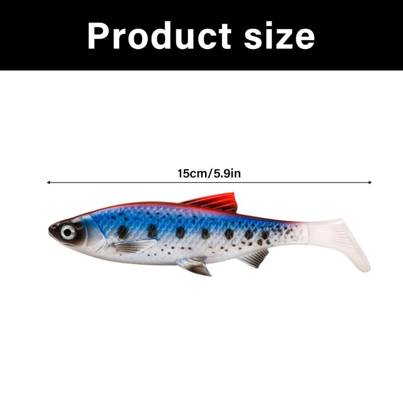 Flexible Fishing Baits Double Color Floating Lures Simulates Natural Lures for Various Water Conditions