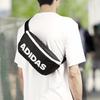 Adidas Polyester Crossbody Bags Fanny Pack Regular Unisex Black/White Logo Adidas DZ9238