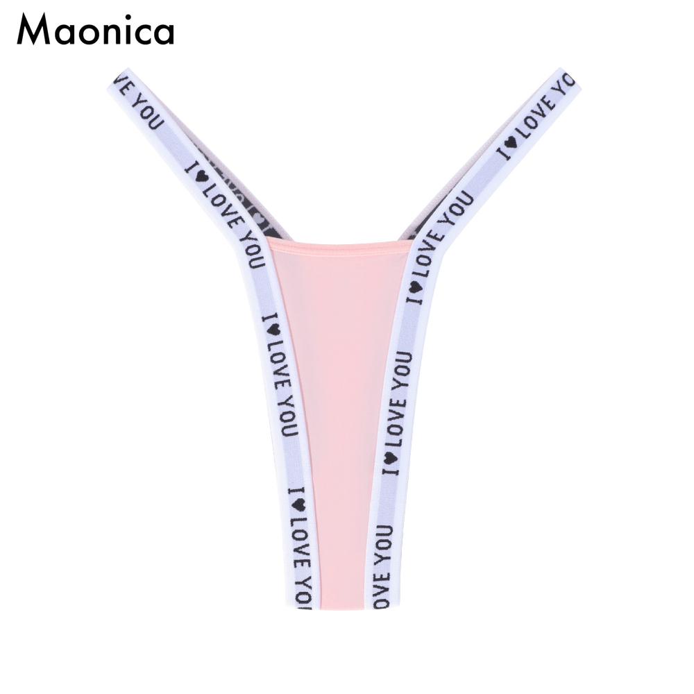 Taglia Europea Perizoma Senza Cuciture da Donna Sexy Sportivo Europeo e Americano Fitness Lettera Bikini Slip