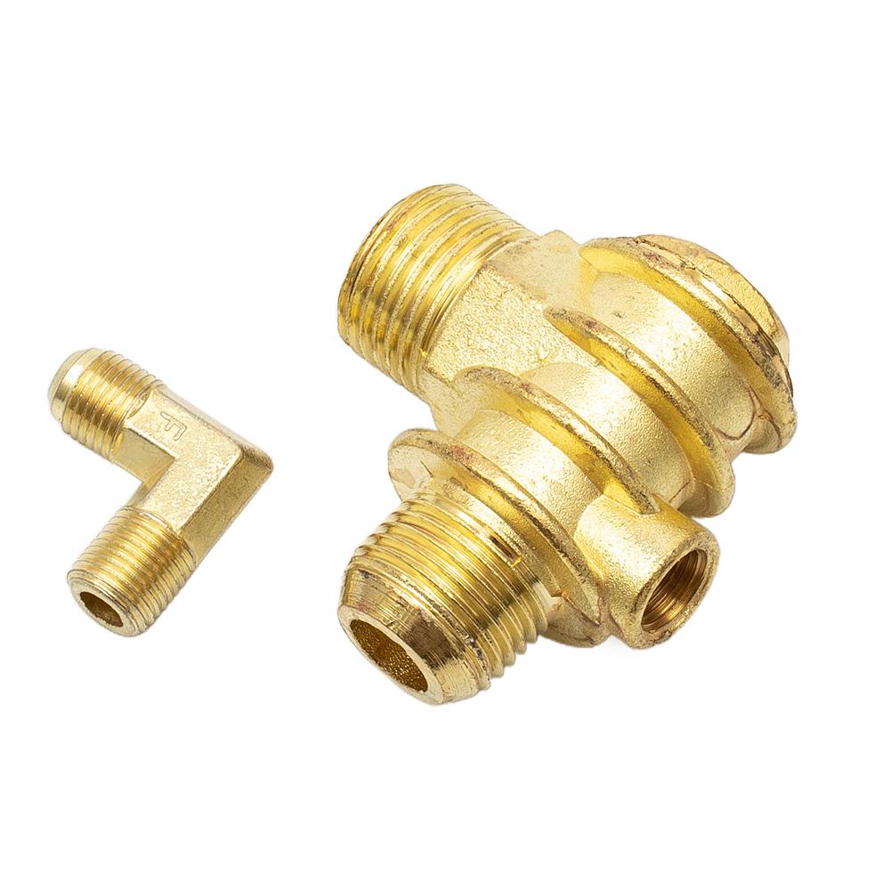 

Brass 3-Way Check Valve for Air Compressor with Male Threads - Zinc Alloy Construction for Reliable Workshop Tool Replacement China Mainland