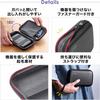 Sanwa Direct Travel Gadget Perfect for Business and More Mobile Small Black Pouch, Semi-Hard Pouch, Travel, Trips, - Mouse, Cable, Storage, Size,